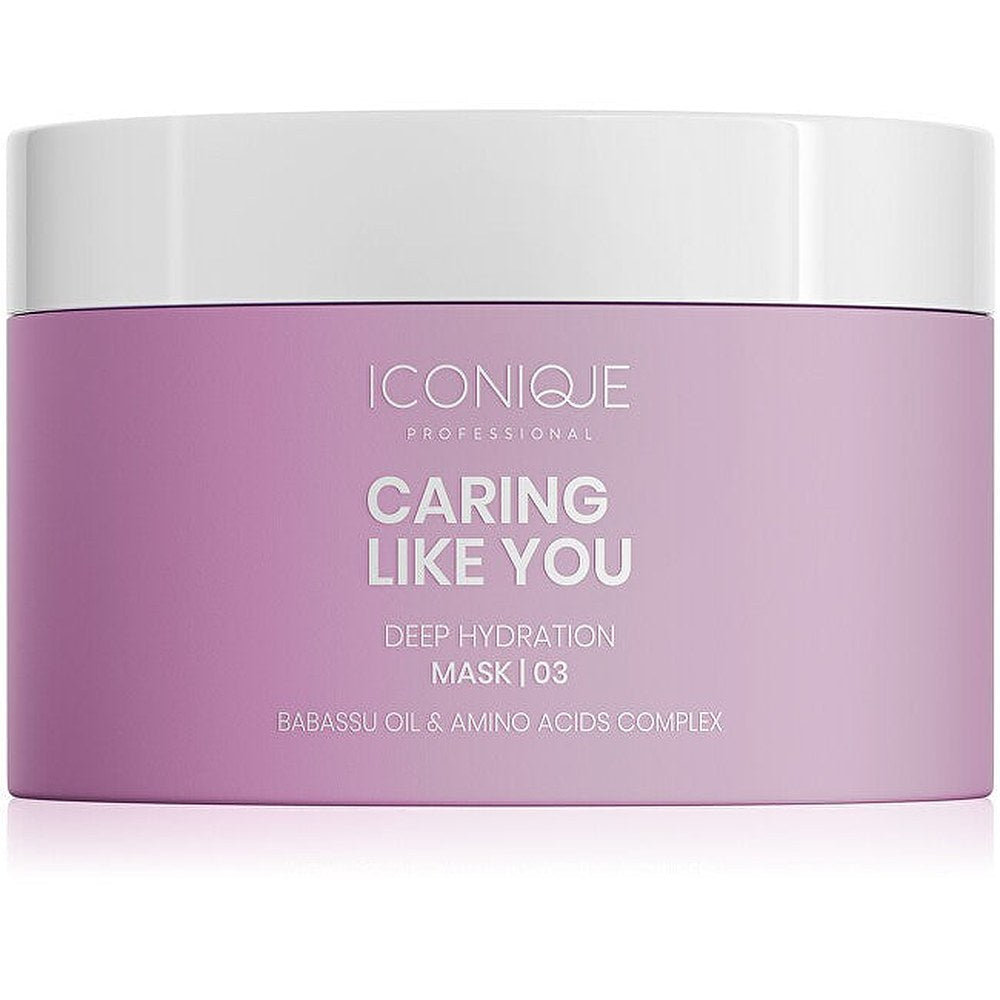 ICONIQUE Professional CARING LIKE YOU syväkosteuttava naamio vaurioituneille ja kuiville hiuksille 200 ml