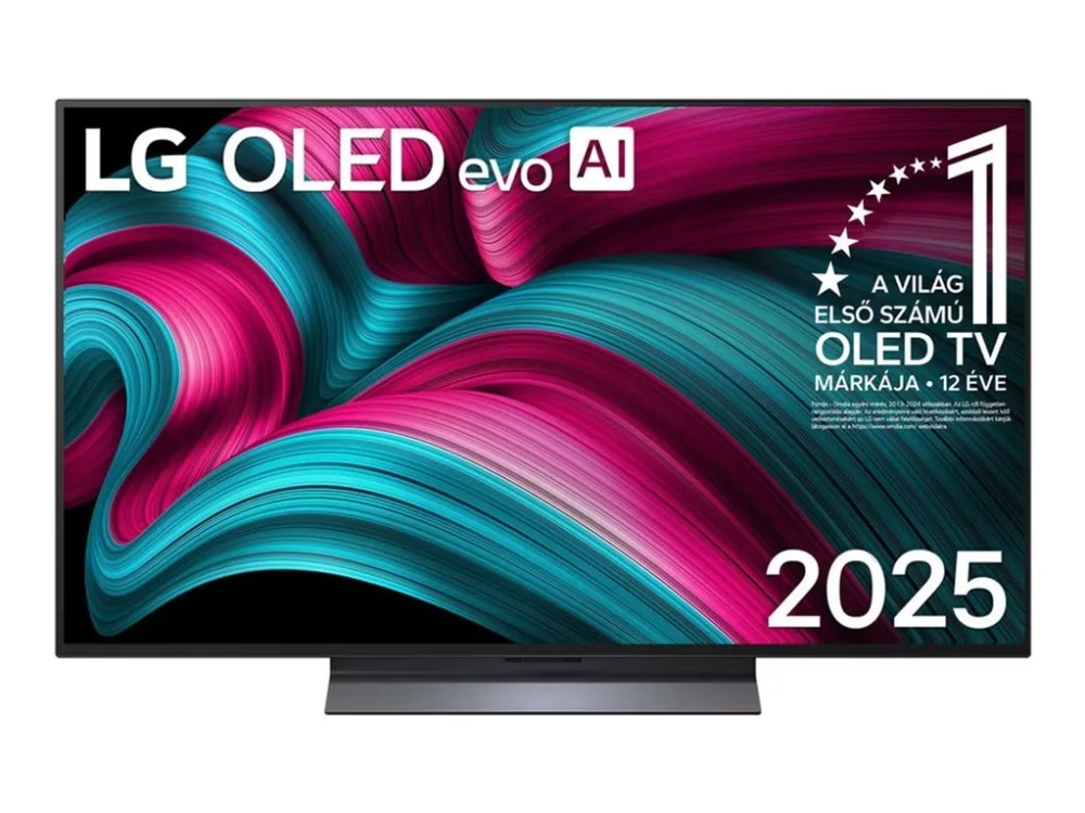 LG OLED evo AI OLED48C51LA, 121,9 cm (48), 3840 x 2160 pikseliä, OLED evo, Älytelevisio, Wi-Fi, musta