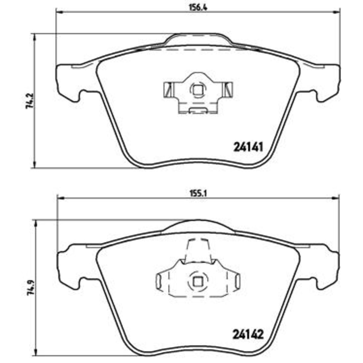 Jarrupalat, levyjarru BREMBO P 86 018