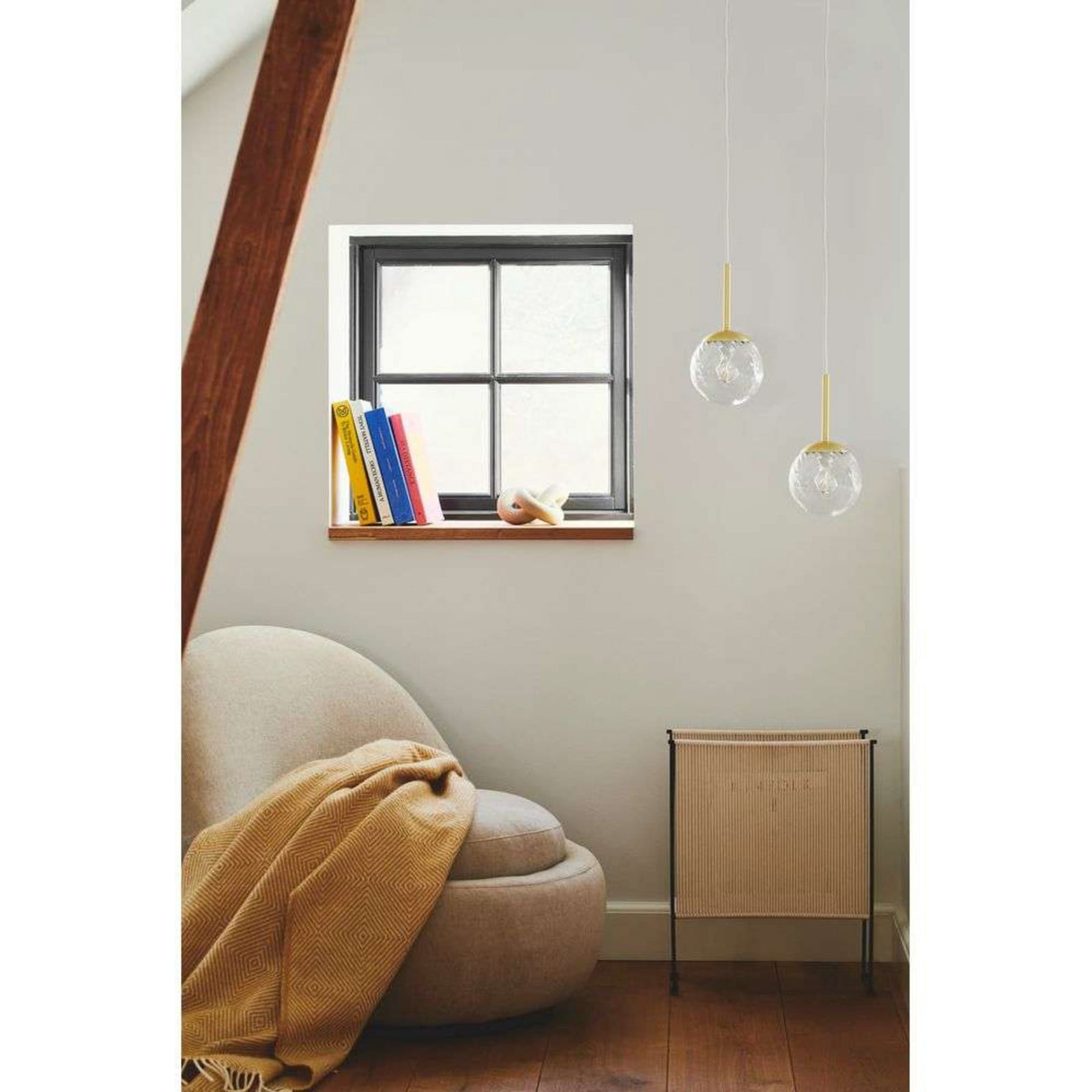 Chisell 15 Riippuvalaisin Brass- Nordlux - Ruokailutila - Lasi