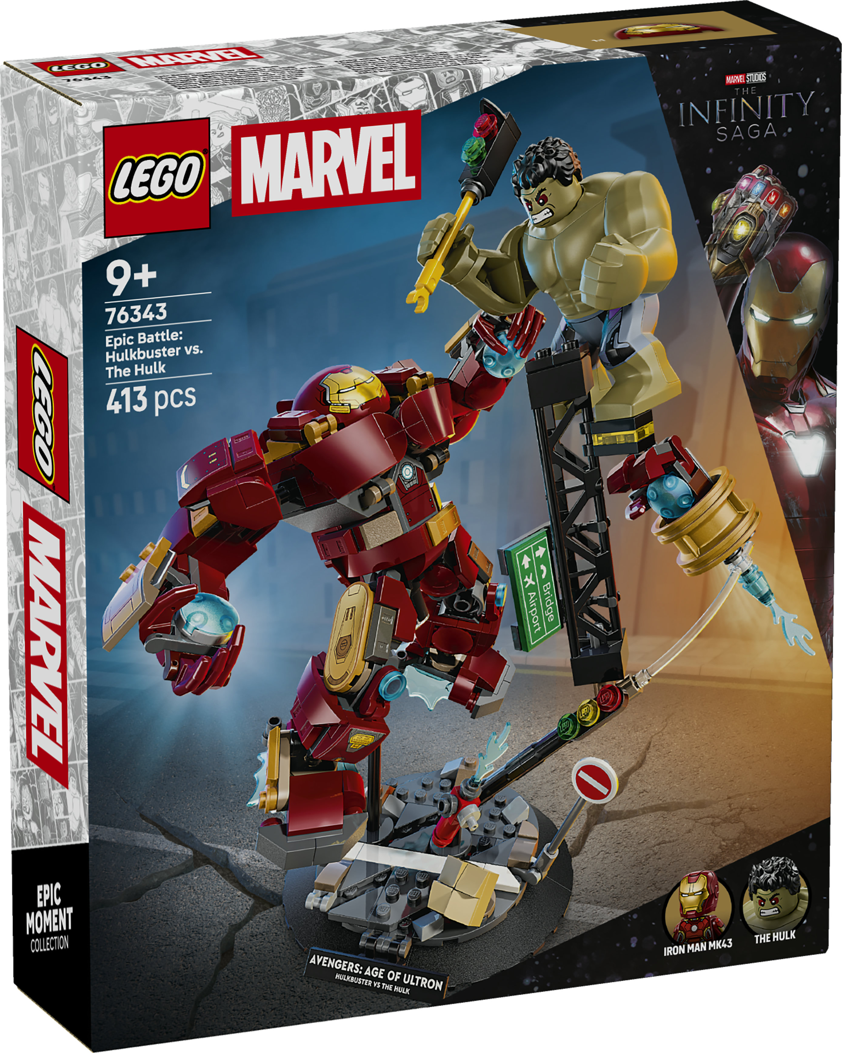 LEGO Marvel 76343 Eeppinen taistelu: Hulkbuster vastaan Hulk