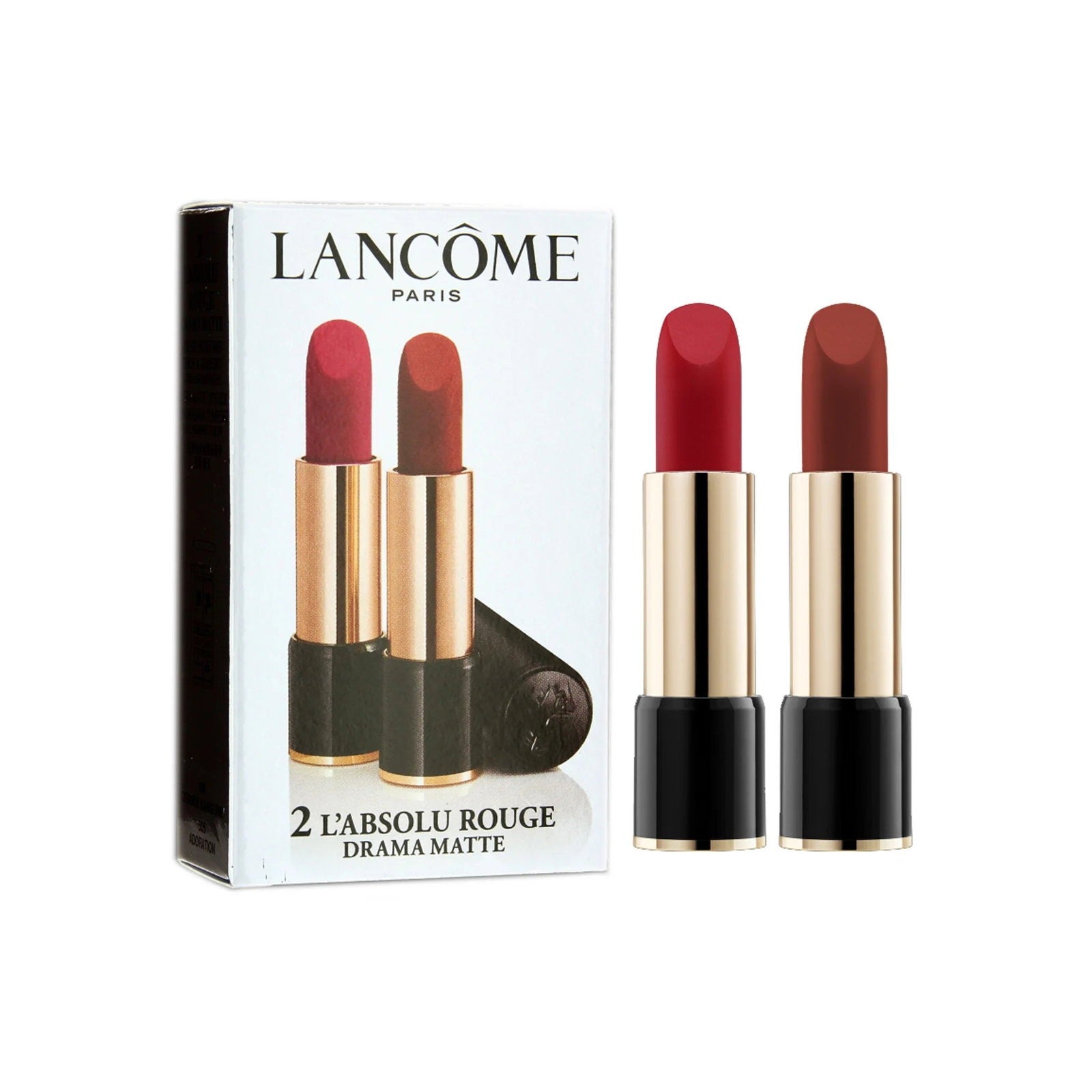 Lancome L`Absolu Rouge Matte Cream huulipuna 290 Drama Duo Set 2 kpl 3,4 g