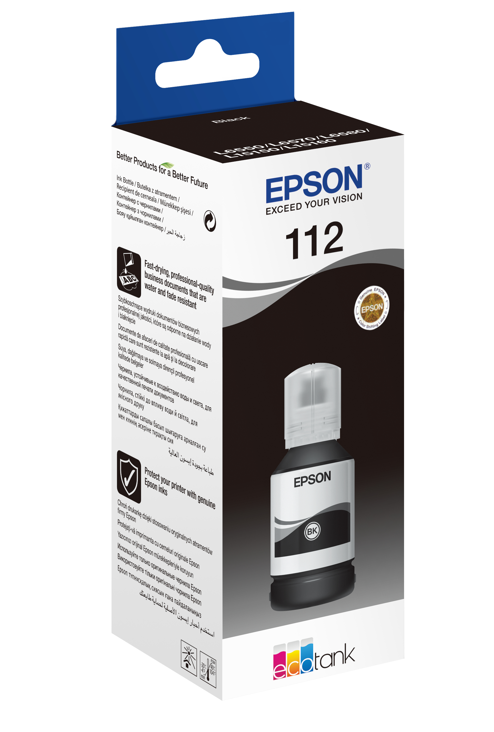 Epson Epson 112 Mustepullo musta T06C14A Vastaa: N/A