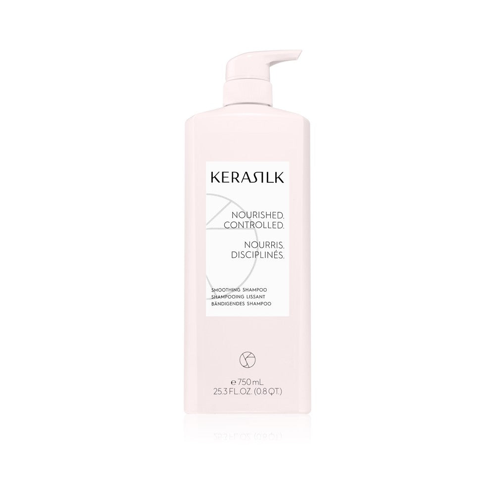 KERASILK Essentials Shampoo karkeille ja kurittomille hiuksille 750 ml