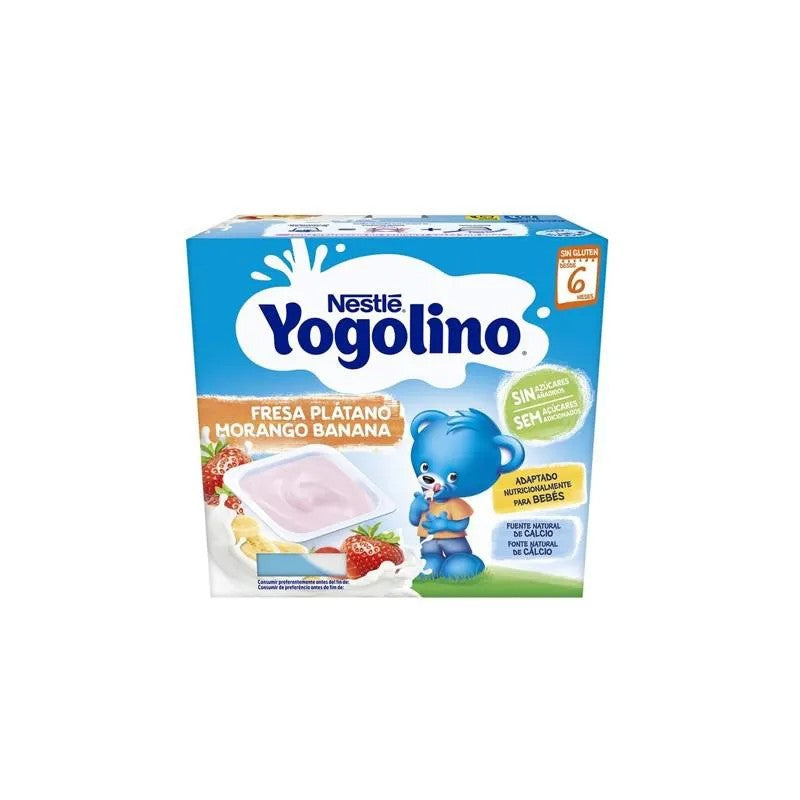 Nestlé Nestlé Yogolino mansikka ja banaani 6m 4x 100g