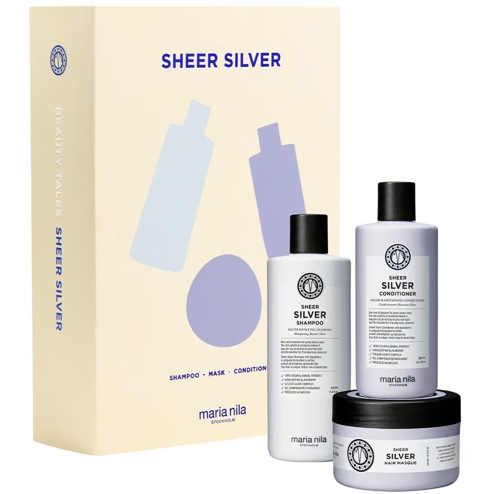 Maria Nila Silver Silver Set – lahjasetti neutraloimaan keltaisia sävyjä