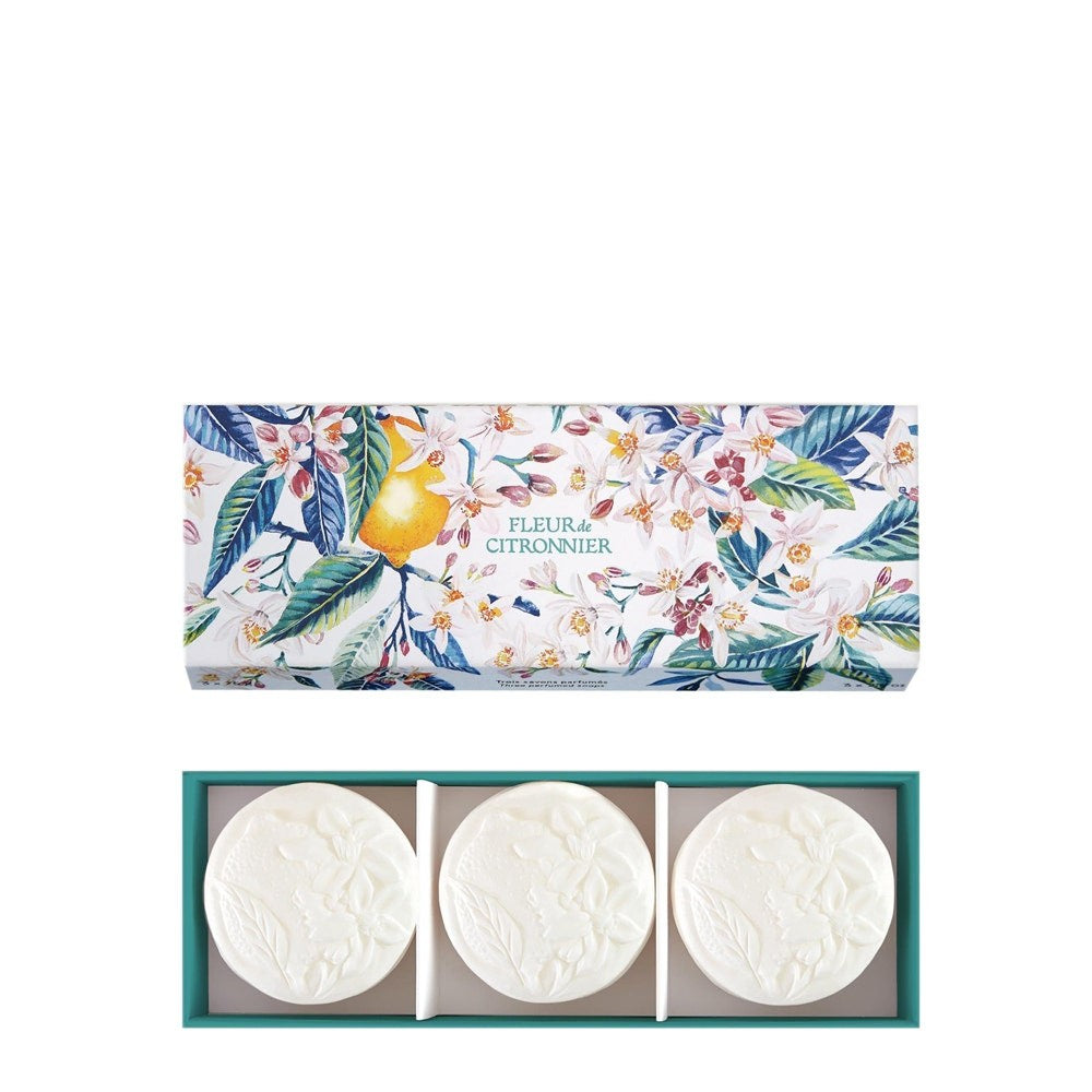 Fragonard Fleur de Citronnier 3 Saippuaa — Setti/Paketti