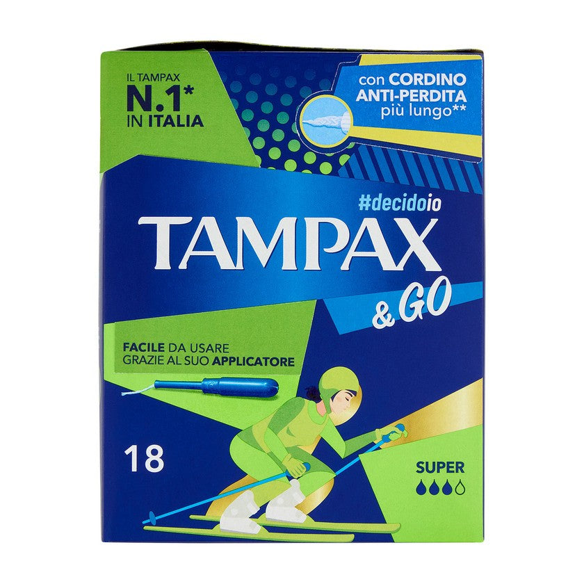 Tampax Tampax & Go Super 18 Kappaletta