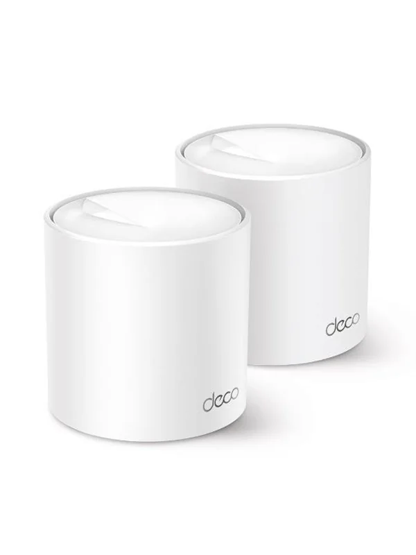TP-Link Deco X50 - Wi-Fi-järjestelmä (2 reititintä) - 4 500 neliöjalkaa - verkko - GigE - Wi-Fi (802.11ax) - Monikaistainen - Hvid