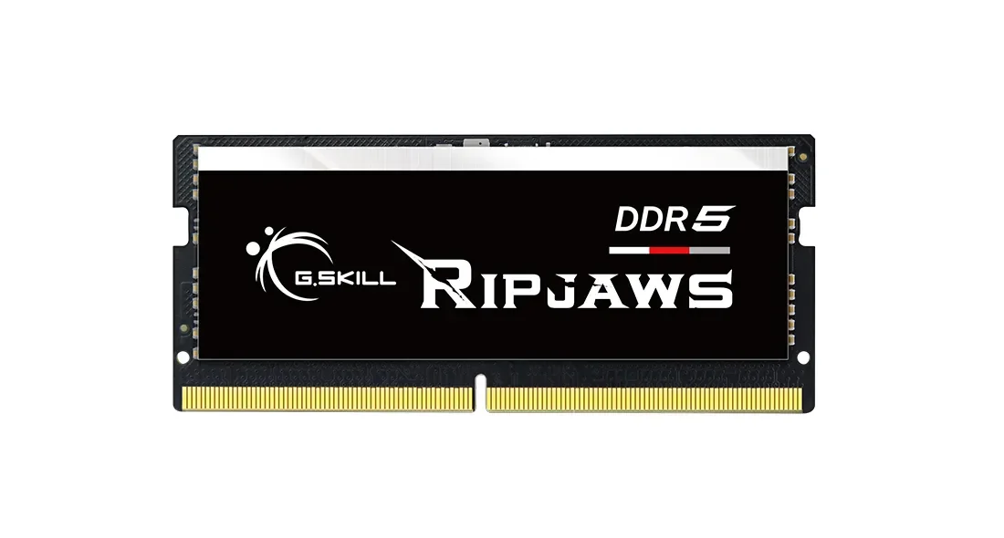G.Skill Ripjaws SODIMM DDR5-4800 - 16GB - CL40 - Single Channel (1 pcs) - Intel XMP - Musta