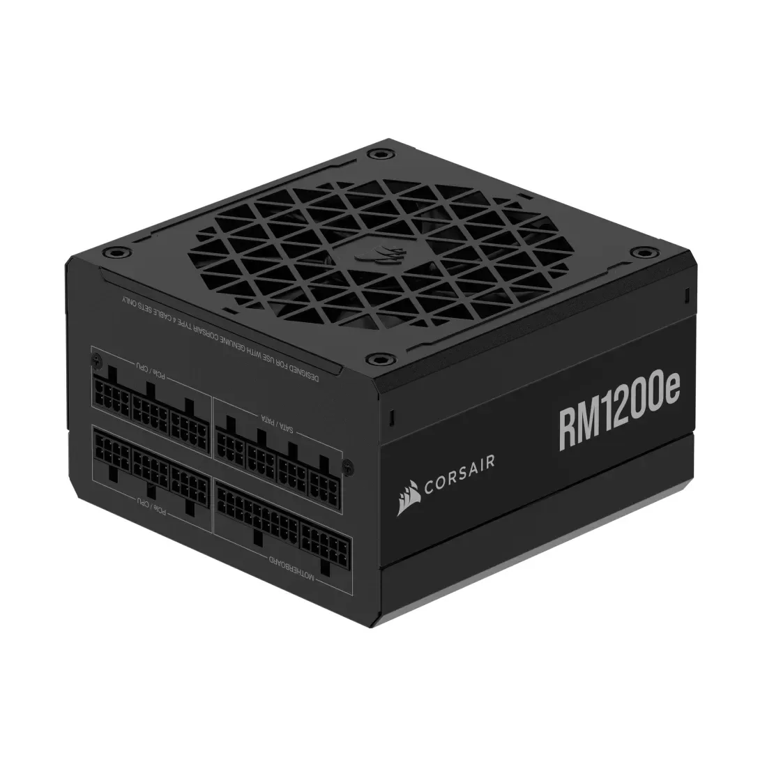 Corsair RM1200e, 1200 Watt, ATX 3.1, PCIe 5.1, 80PLUS Gold / Cybenetics PLATINUM