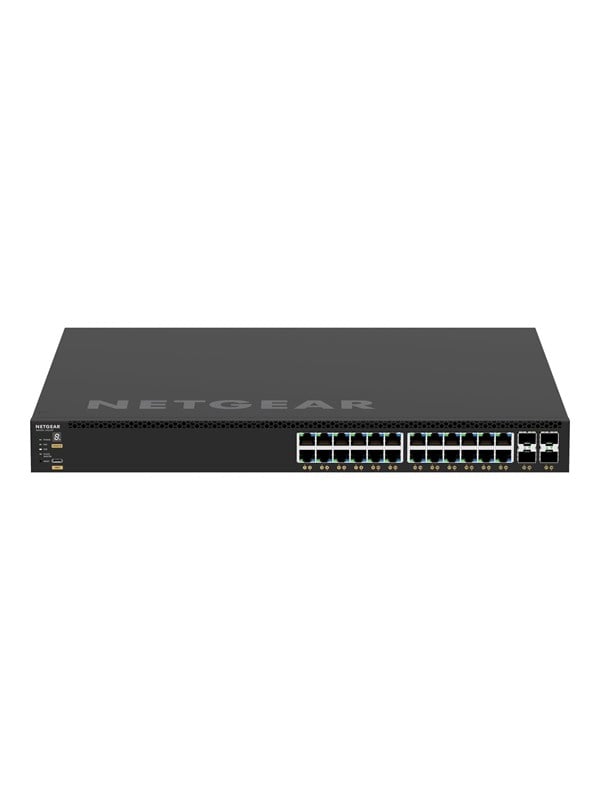 Netgear Gsm4328-100ajs Hallittu L3 Gigabit Ethernet (10/100/1000) Power Over Ethernet -tuki 1u Musta