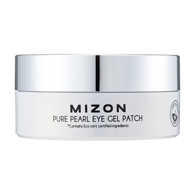 Mizon Pure Pearl Hydrogeeli Silmänympärysnaamio Premium Valkoisella Helmellä ja Timantilla 60 Kappaletta