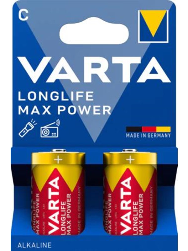 Varta Varta Pitkäikäinen Max Power C -akku - 2 kpl 4714614422 Vastaa: N/A