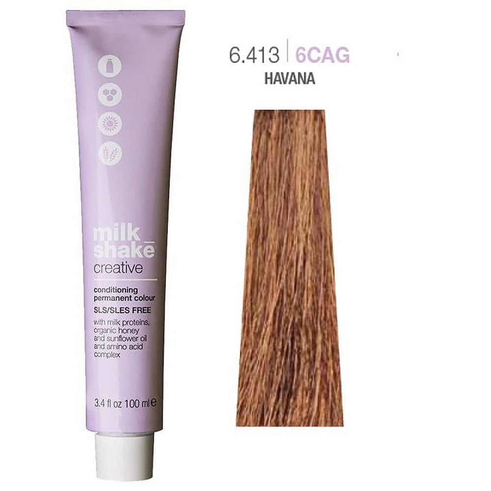 Milk Shake Creative - Hiusväri 100 ml 6.413 | 6CAG || Tumma kullanvaalea tuhka kupariblondi
