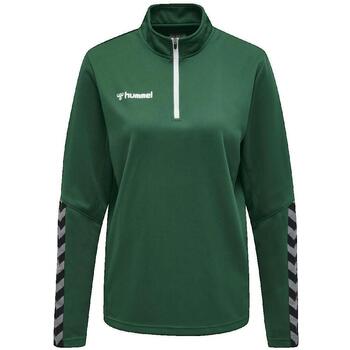 Hummel Urheilullinen collegepaita 'Authentic' harmaa / tummanvihreä / musta / valkoinen