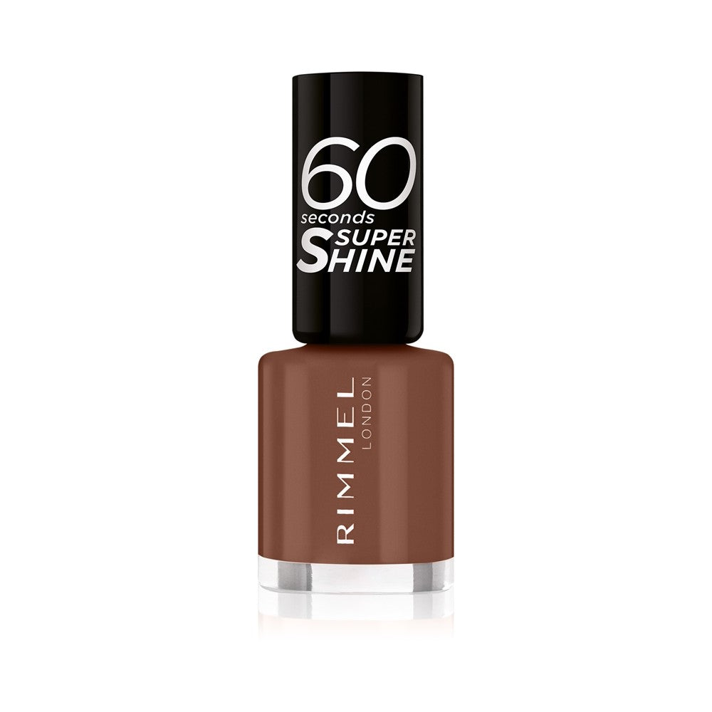 Rimmel 60 Seconds Super Shine Nail Polish Color 140 Chocolate Eclipse 8 ml