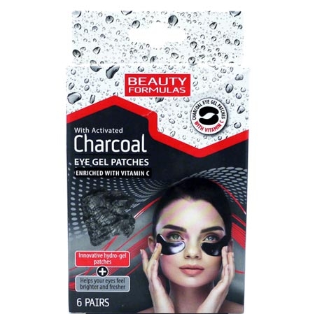 Beauty Formulas Charcoal Gel silmänympärysnaamio - 6 paria