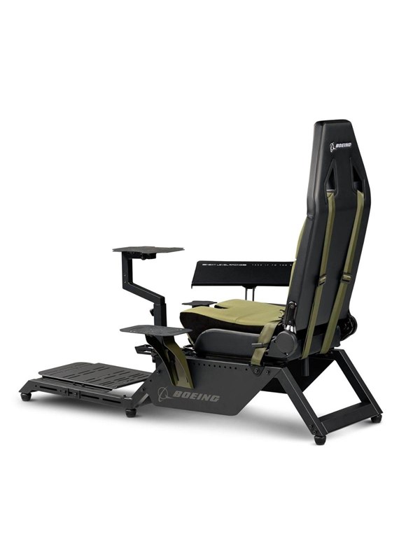 Next Level Racing Boeing Military Edition - lentosimulaattoriohjaamo - ergonominen - kangas, korkean tiheyden vaahtomuovi, polyuretaaninahka - vihreä - vihreä