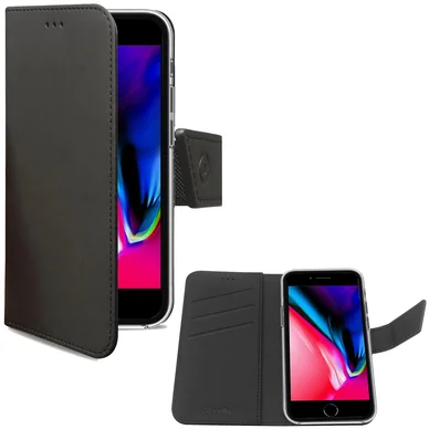 Celly Wally Wallet Case, iPhone 7/8/SE 2 gen, musta/ruskea WALLY800 Vastaa: N/A