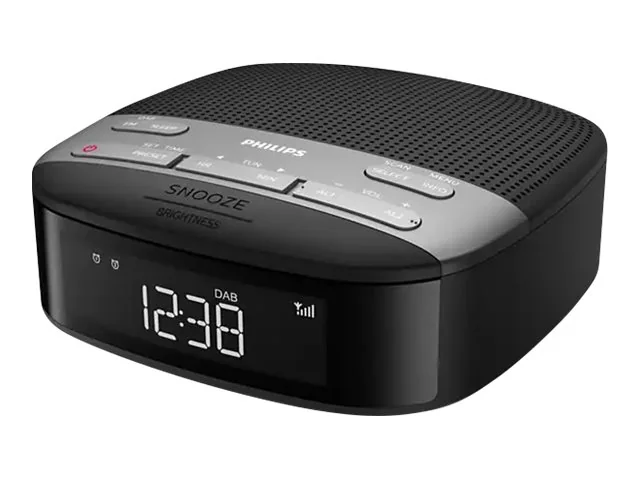 Philips TAR3505/12, Kello, Digitaalinen, DAB, DAB+, FM, LCD, Valkoinen, Musta, Harmaa