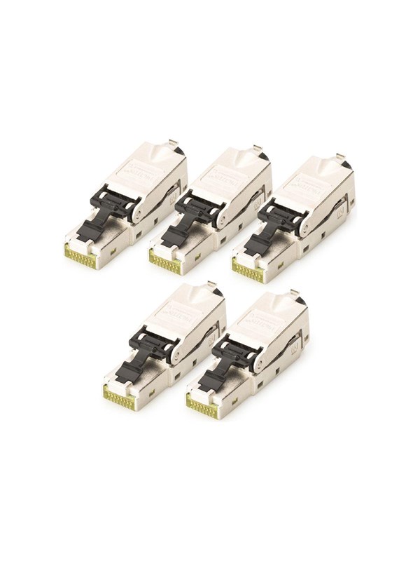 Digitus DN-93631-5, RJ-45, Hopea, Uros, Suora, Sinkki, Cat6a