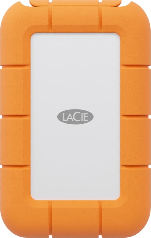 LaCie Rugged Mini 500 Gt USB 3.2 Gen 2x2 (USB-C) -ulkoinen SSD, iskunkestävä, kannettava, harmaa, oranssi