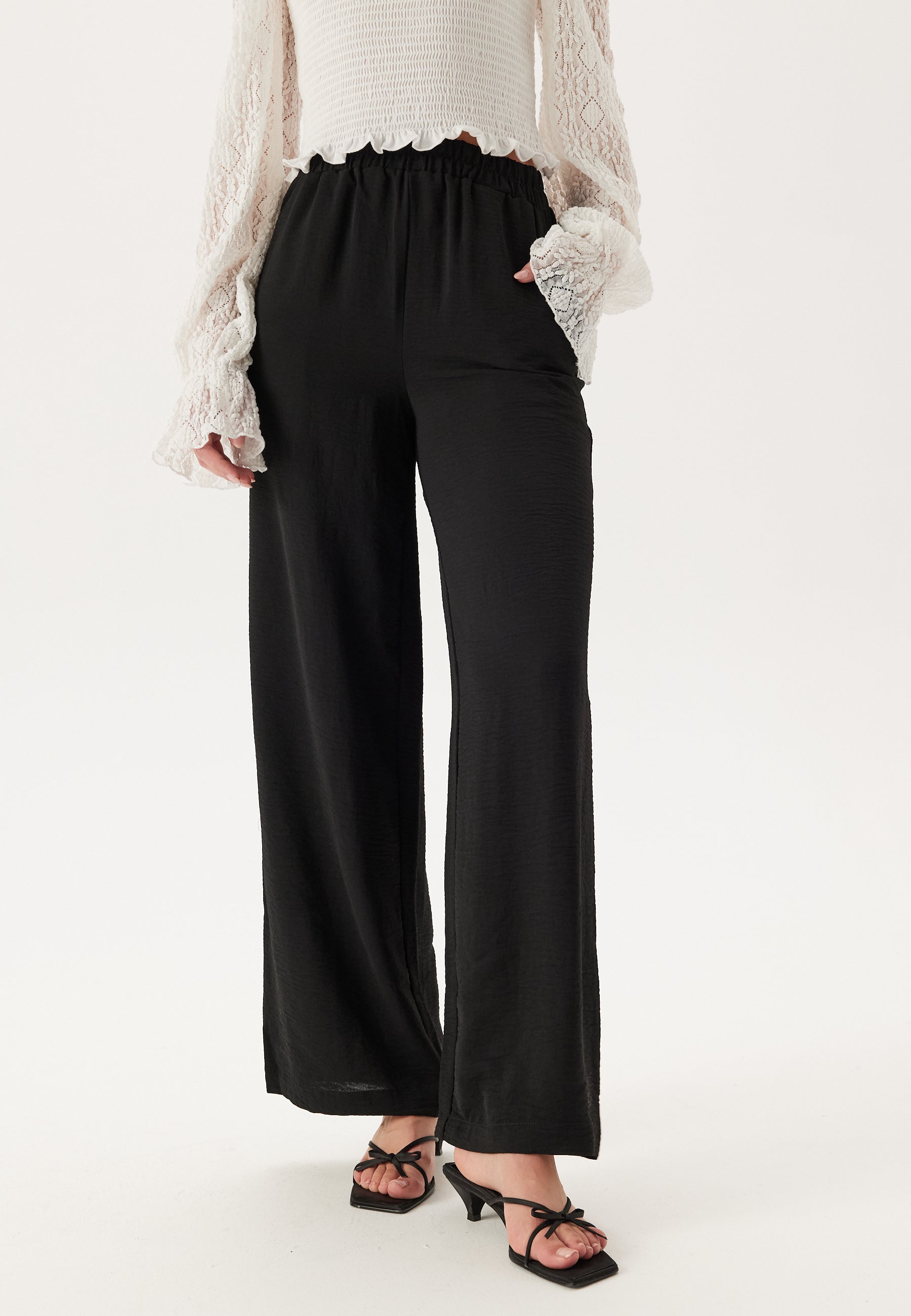 Pctiffany Hw Wide Pants Wvn No
