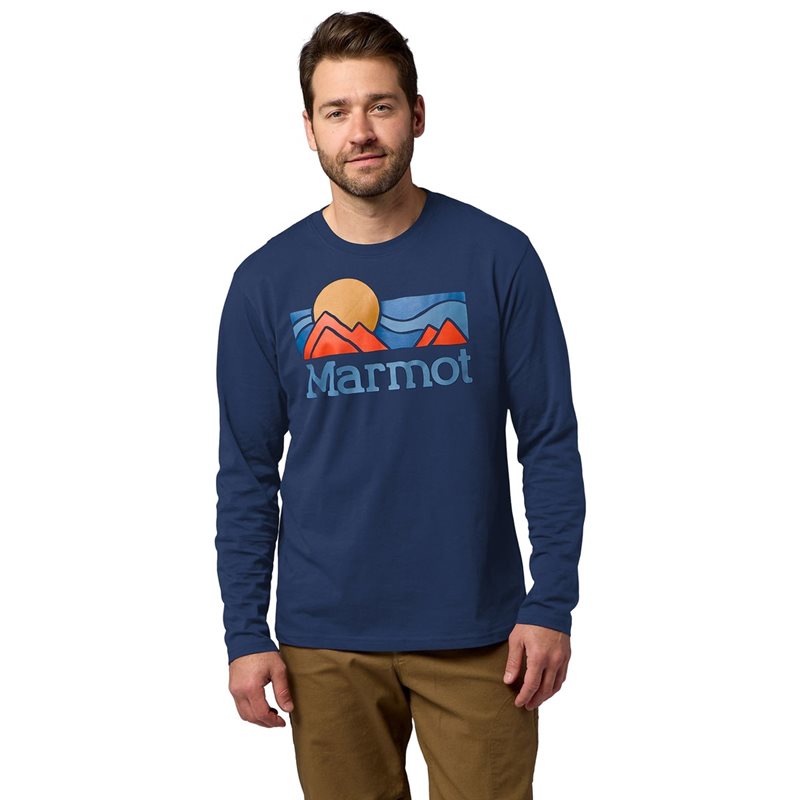 Marmot Coastal Tee LS Nightfall Navy - M