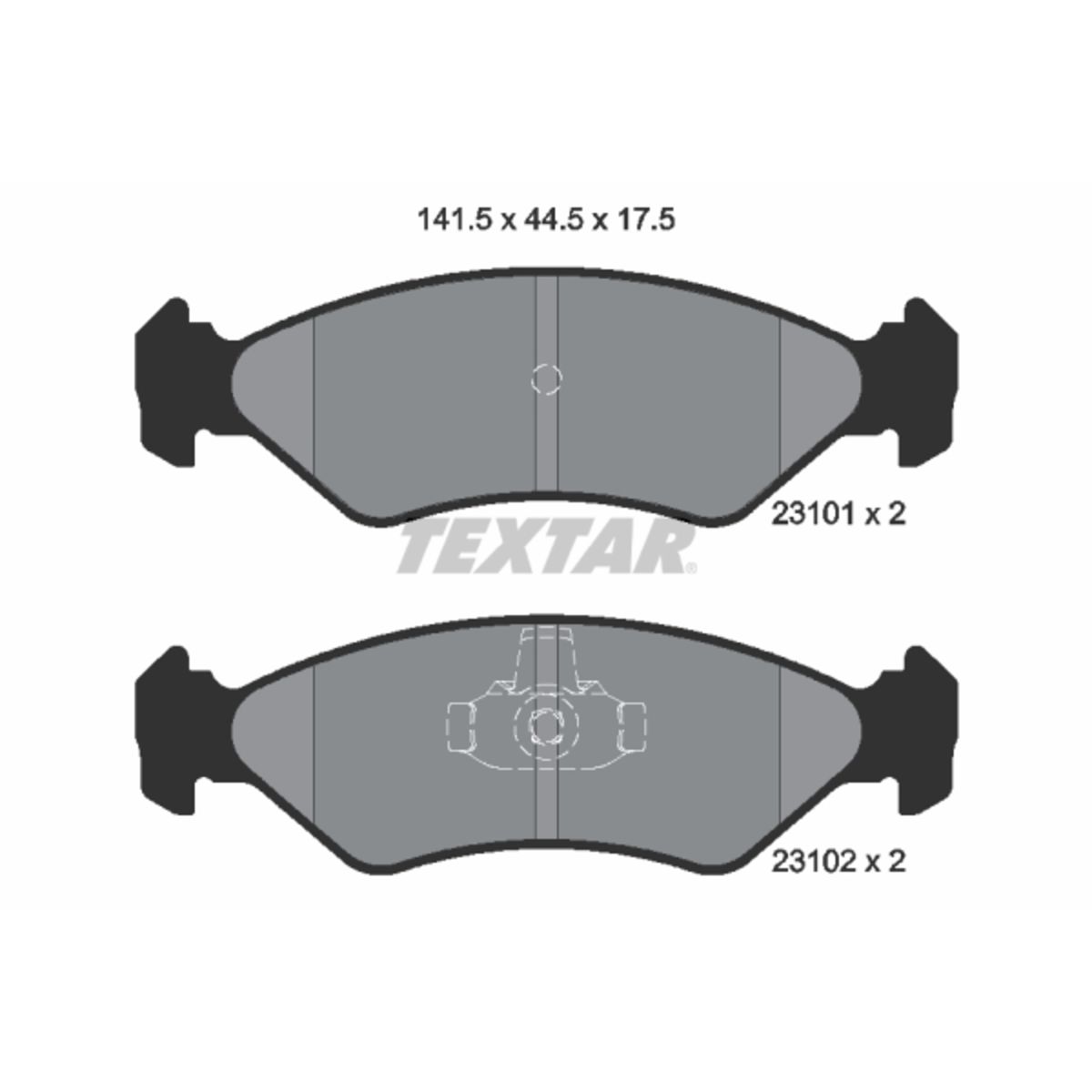 Jarrupalat, levyjarru TEXTAR 2310101