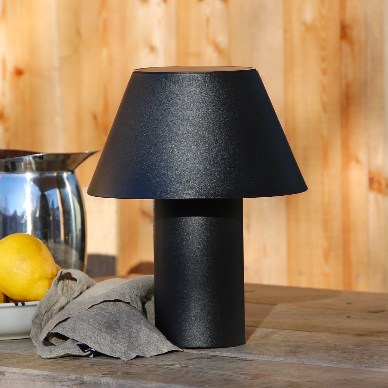Vivo LED-pöytälamppu, musta, IP44, korkeus 30 cm, himmennettävä. Markslöjd - Skandinaavinen - Metalli - Yksilamppuinen