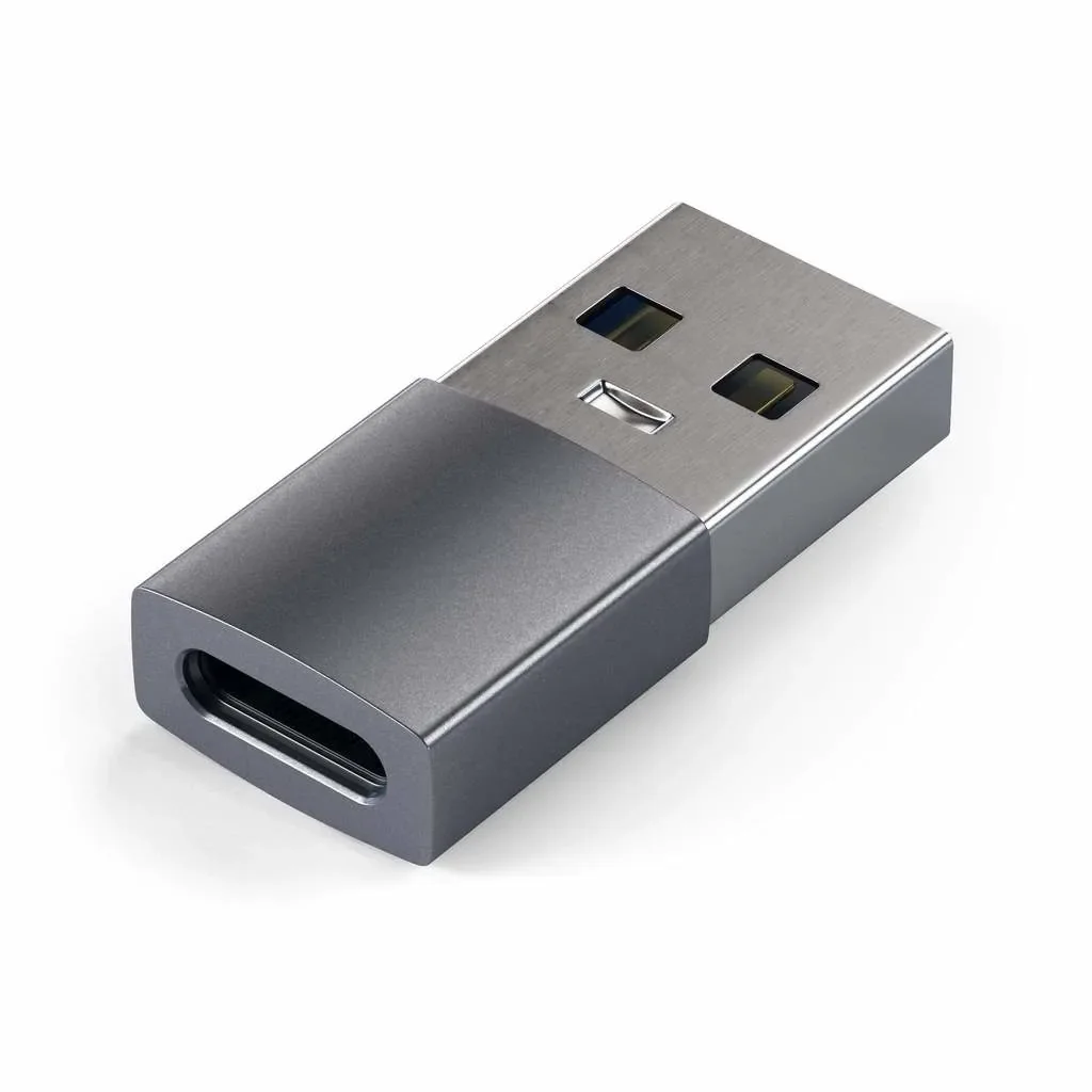 Satechi ST-TAUCM - USB-A–USB-C-sovitin, Tähtiharmaa