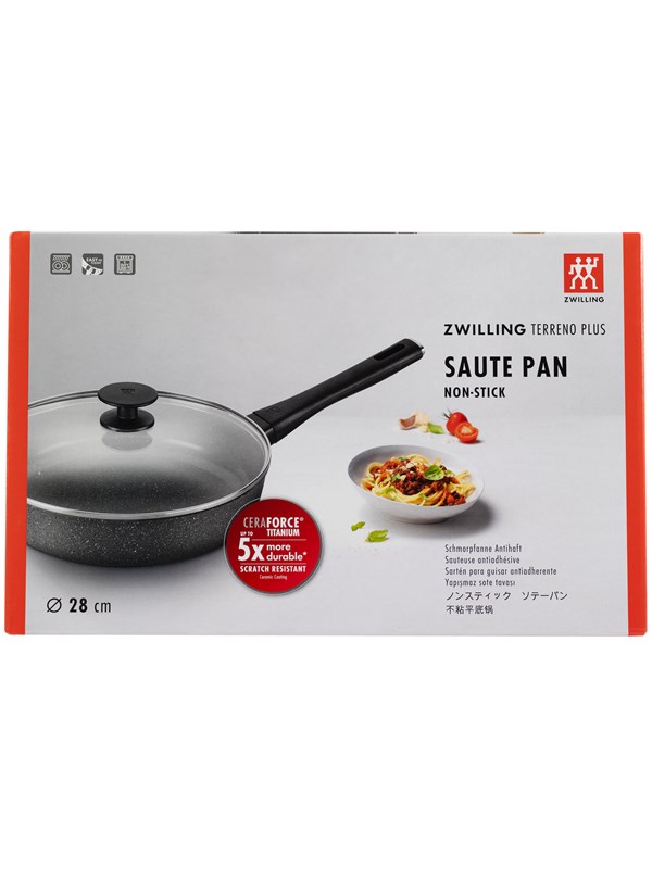 ZWILLING Terreno Plus keraaminen paistinpannu, 28 cm, alumiini, titaanivahvisteinen keraaminen tarttumaton pinnoite