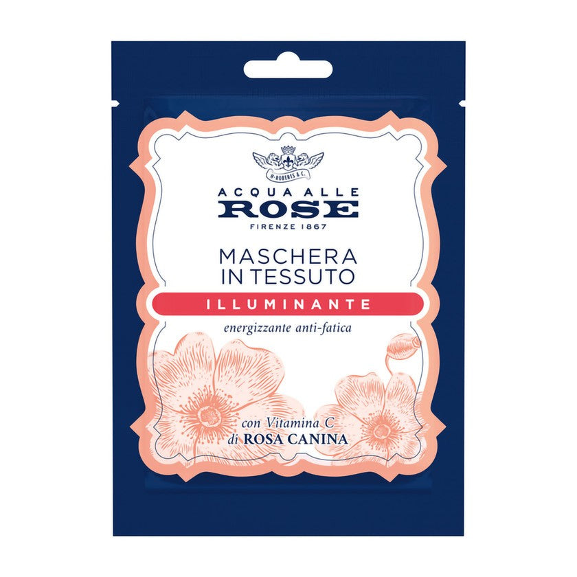 Roberts Acqua Alle Rose Kirkastava kangasnaamio C-vitamiinilla, 1 kpl