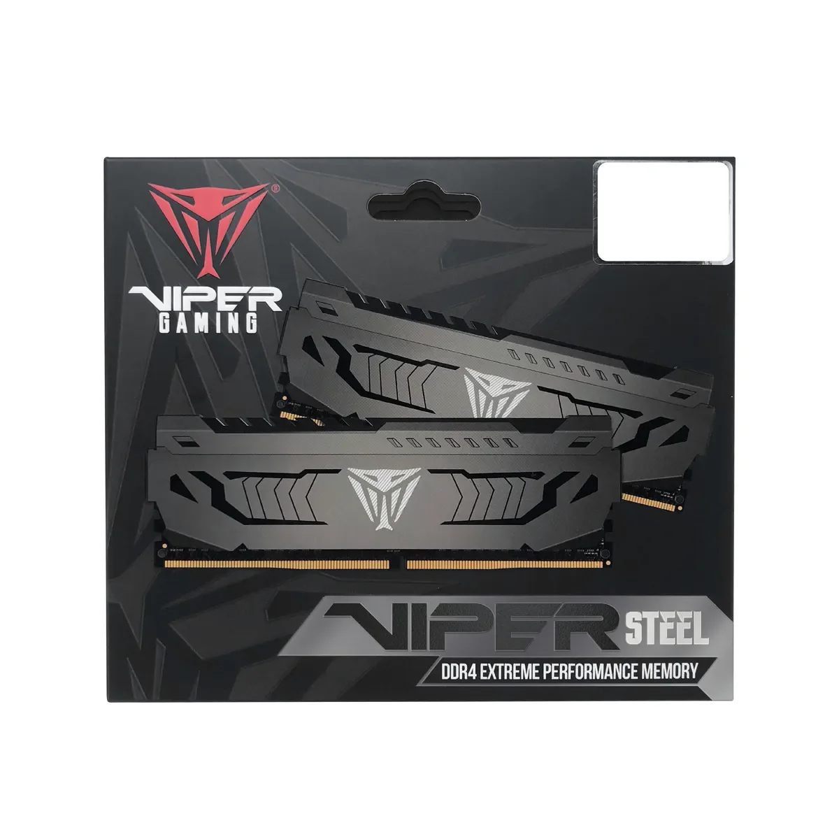 Patriot Viper Steel DDR4-3200 - 16GB - CL16 - Dual Channel (2 pcs) - Intel XMP - Harmaa