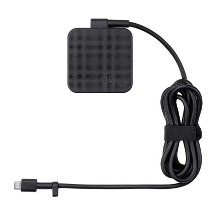ASUS - Verkkolaitesovitin - 45 wattia - musta - Chromebook C20X C42X C523 CX1 CX9 CX9400 Chromebook Detachable CZ1 -tietokoneisiin