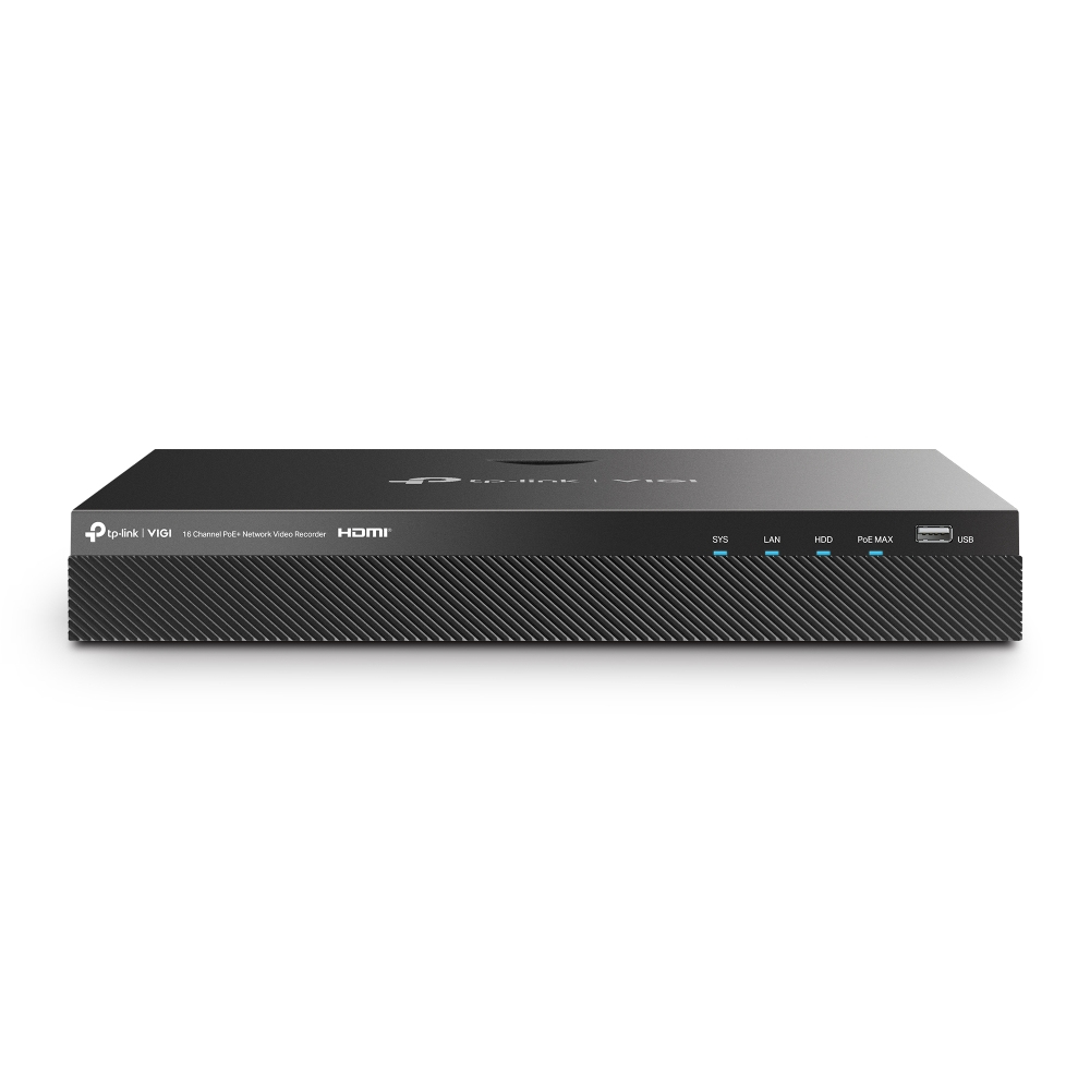 Tp-link Vigi Nvr2016h-16p Verkkovideotallennin Musta