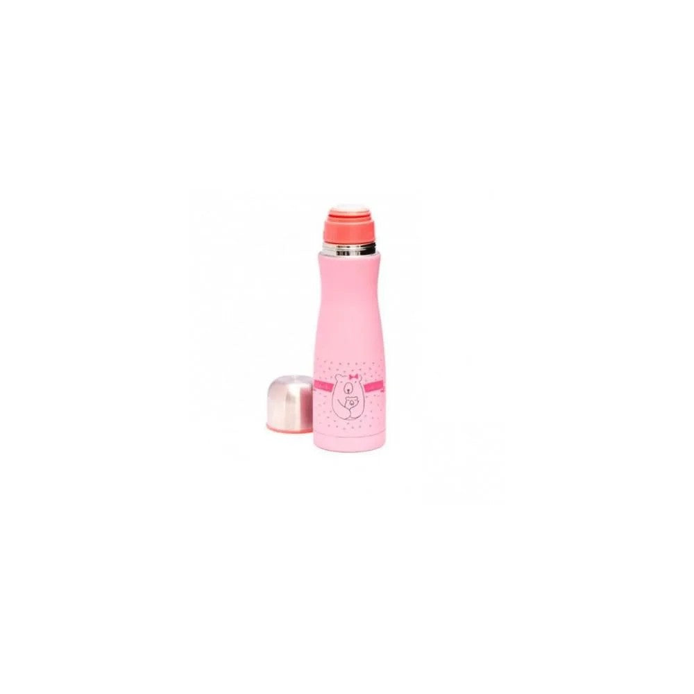 Suavinex Vaaleanpunainen termospullo nesteille lapsille 500 ml
