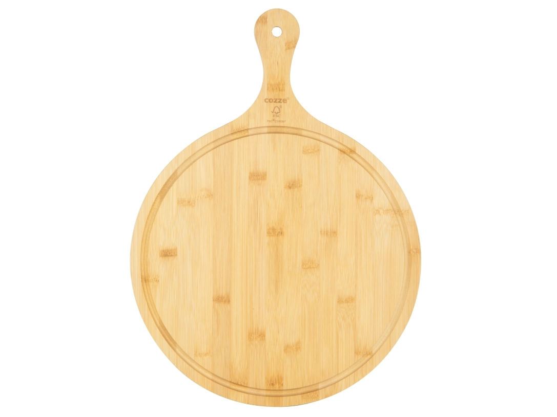 cozze ® pizza cutting board with handle Ø350x20 mm