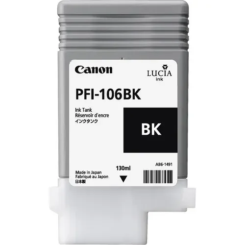 Canon PFI-106 -mustesäiliö, 130 ml, musta