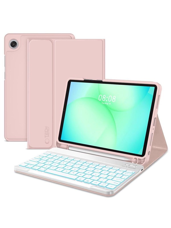 TECH-PROTECT SC PEN + KEYBOARD GALAXY TAB A9+ / A11+ PLUS 11.0 X210 / X215 / X216 / X230 / X235 / X236 PINK