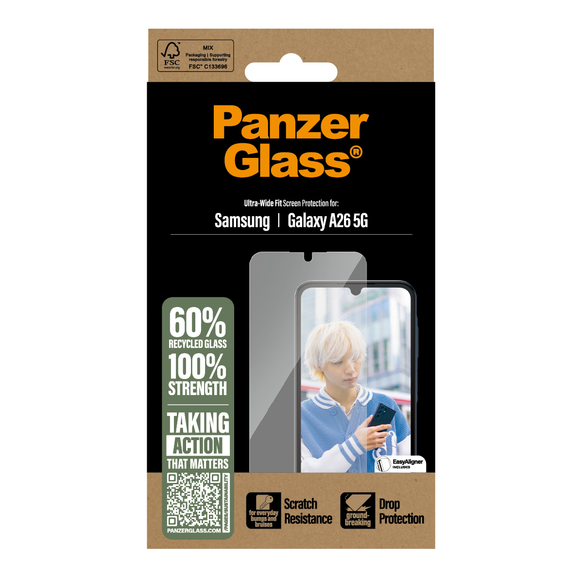 PanzerGlass Screen Protector Samsung Galaxy A26 5G | Ultra-Wide Fit
