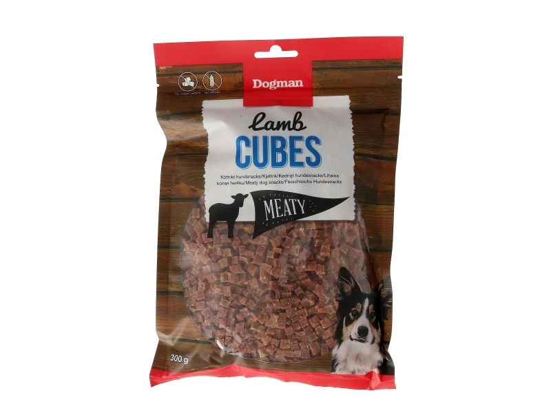 Dogman Meaty Lampaanlihakuutiot Koiranherkut 300g