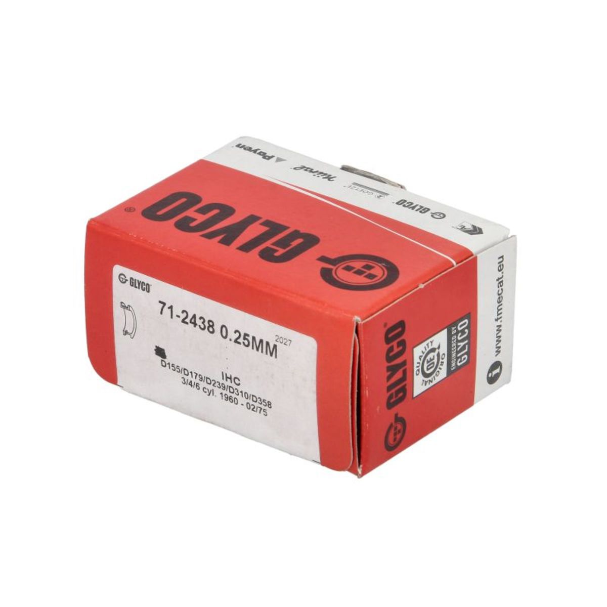 Kiertokangen laakeri GLYCO 71-2438 0.25mm