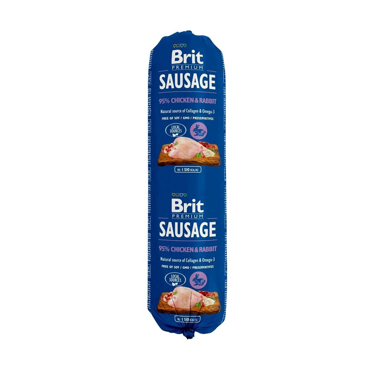 Brit Premium Chicken & Rabbit -koiranmakkara 800 g