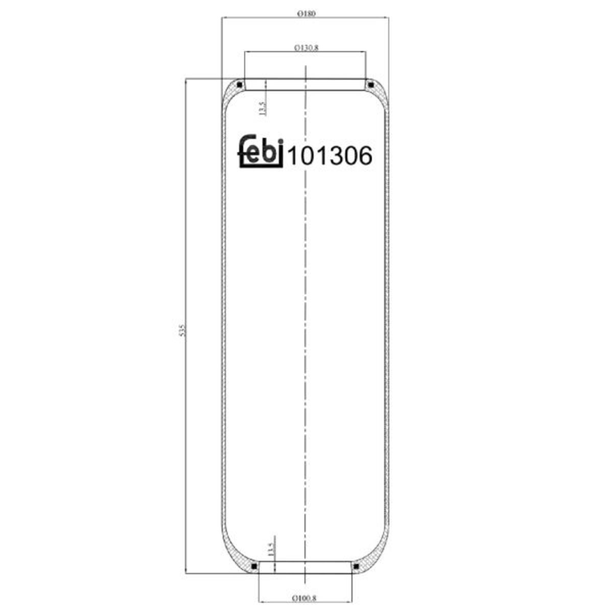 Metallipalje, ilmajousitus FEBI BILSTEIN 101306