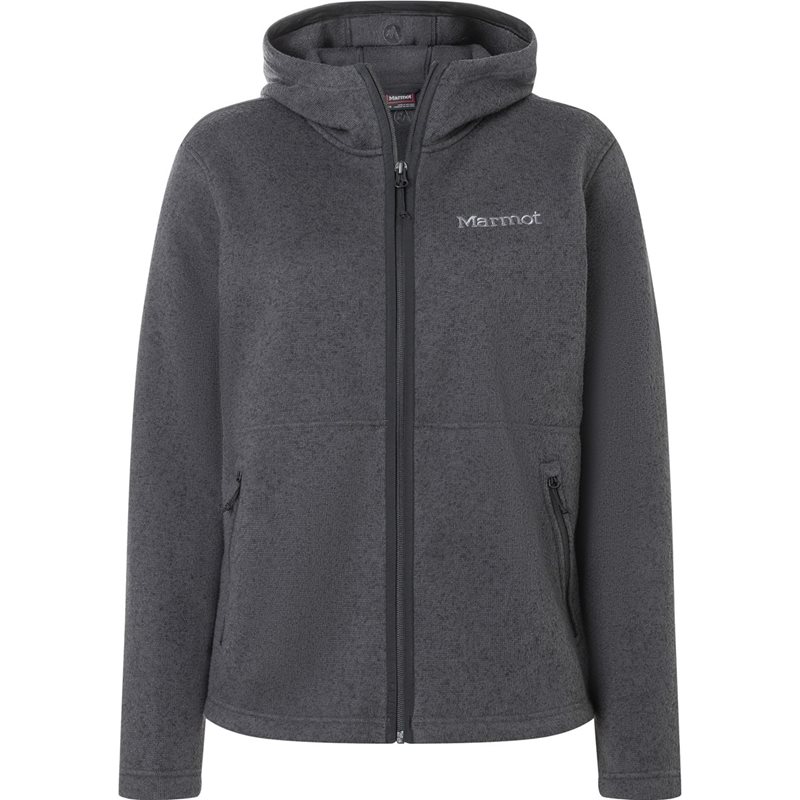 Marmot Wm's Drop Line Full Zip Hoody Black Heather - L