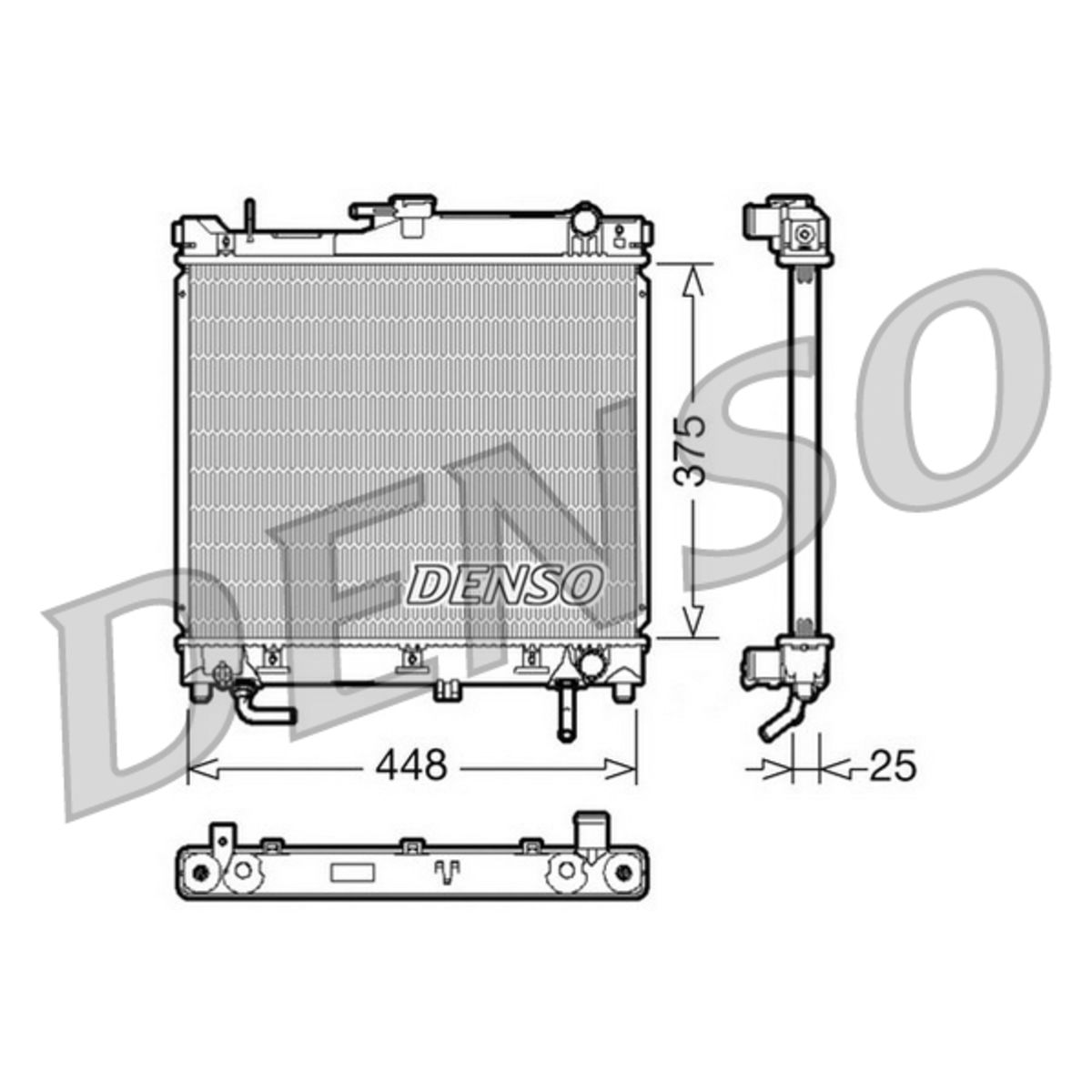 Jäähdytin, moottorin jäähdytys DENSO DRM47003
