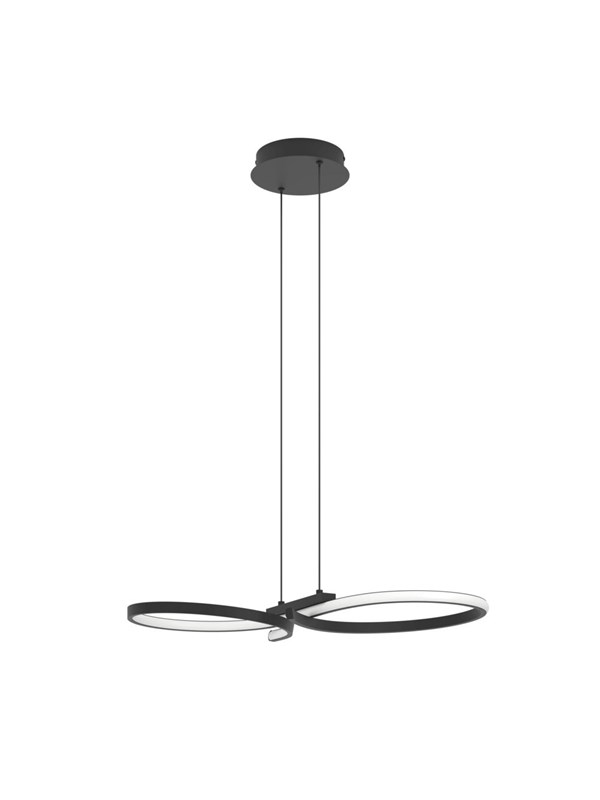 EGLO SERPINS RIIPUS L660 MUSTA/VALKOINEN