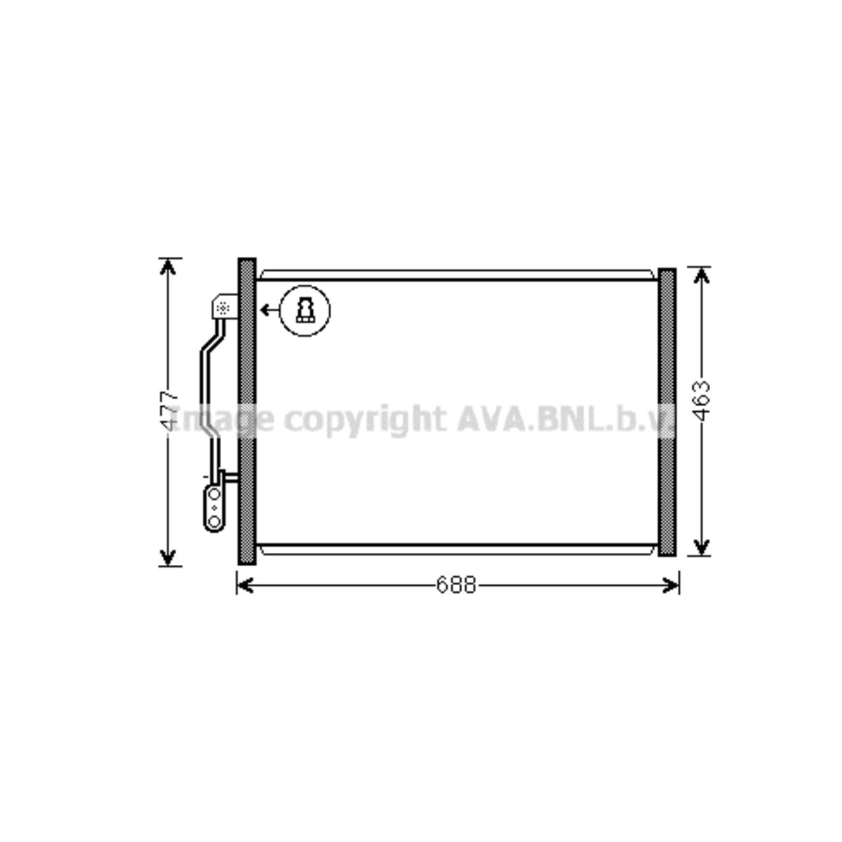 Lauhdutin, ilmastointilaite AVA COOLING SYSTEMS MSA5605